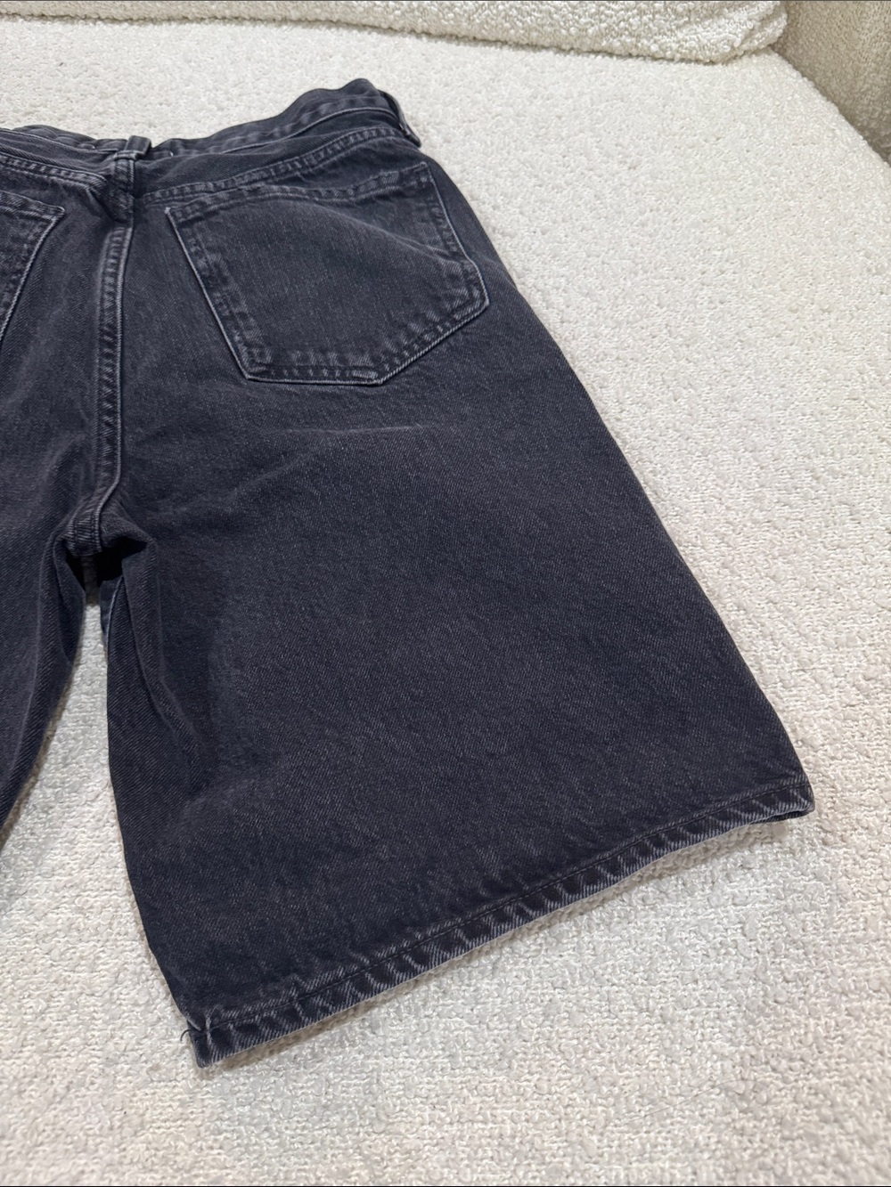 Agolde Charcoal Black High-Rise Button-Fly Jeans - Picture 10 of 12